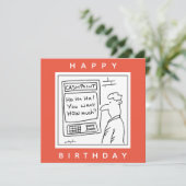 Bankautomat und Kunde Karte (Stehend Vorderseite)