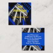 Bankberater, BankangestellterVisitenkarte Quadratische Visitenkarte (Vorne/Hinten)