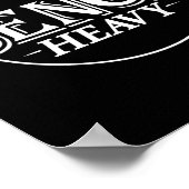 Bänkchen für Bierliebhaber Männer und Frauen Poster (Ecke)