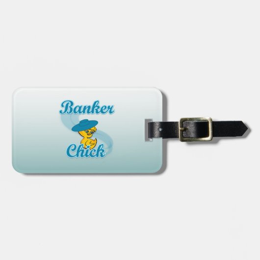 Bankchick #3 gepäckanhänger (Vorderseite horizontal)