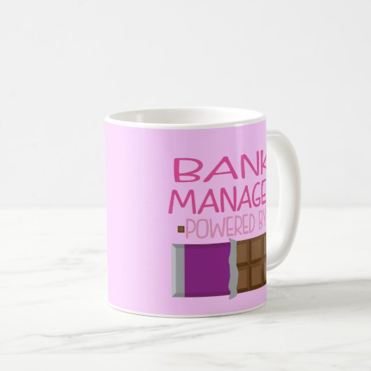 Bankdirektor-Schokoladen-Geschenk für Frau Kaffeetasse (VorderseiteRechts)