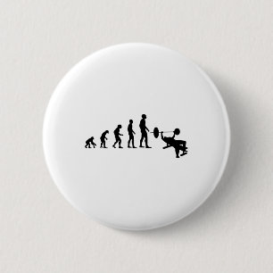Bankdrücken Bodybuilding Lustige Evolution Kraft  Button