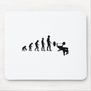 Bankdrücken Bodybuilding Lustige Evolution Kraft  Mousepad