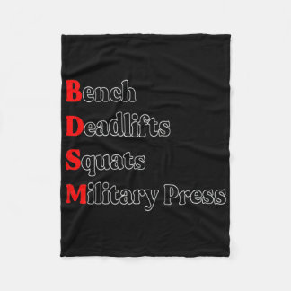 Bankdrücken Kreuzheben Kniebeugen Militärpresse Bo Fleecedecke