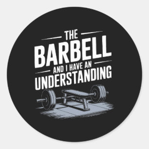 Bankdrücken Übungen Bodybuilding Fitness Workout Runder Aufkleber