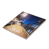 Bänke bei Spree in Berlin, Deutschland Fliese (Seite)