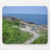 Bänke in Maine Mousepad (Vorne)