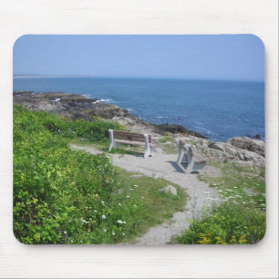 Bänke in Maine Mousepad