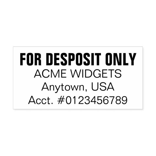 Bankeinlage Permastempel (Design)