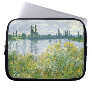 Banken Claude Monets   der Seines, Vetheuil, 1880 Laptopschutzhülle