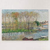 Banken der Loing in Moret von Camille Pissarro Puzzle (Horizontal)