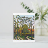 Banken des è | Henri Rousseau | Postkarte (Stehend Vorderseite)