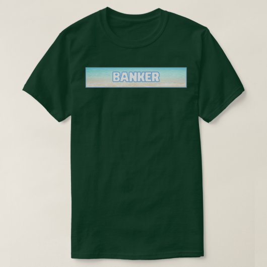 Banker Blue Beach Label T-Shirt (Design vorne)