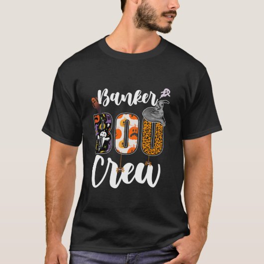 Banker Boo Crew Halloween Matching Banking T-Shirt (Vorderseite)
