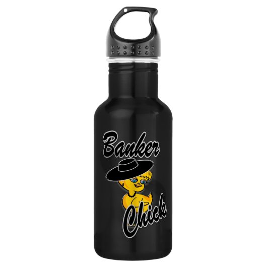 Banker Chick #4 Trinkflasche (Vorderseite)