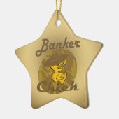 Banker Chick #6 Keramikornament (Links)