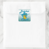 Banker Chick #7 Quadratischer Aufkleber (Tasche)