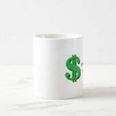 Banker-Dollar und Richtungs-Tasse Kaffeetasse (Mittel)