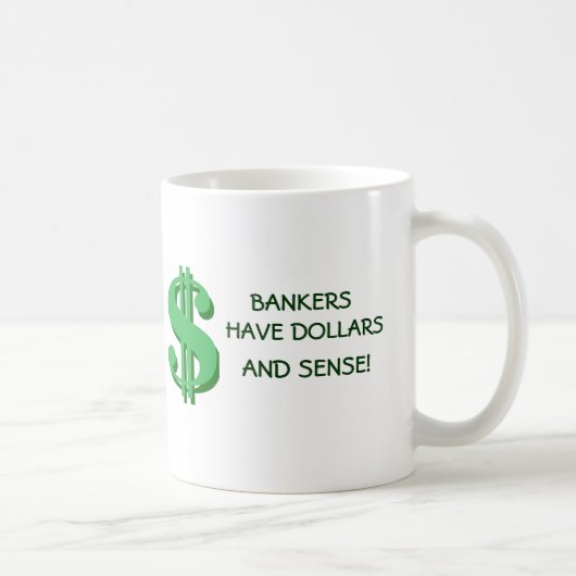 Banker-Dollar und Richtungs-Tasse Kaffeetasse (Rechts)