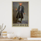 Banker haben eine Botschaft für Sie - Politisches Poster (Küche)
