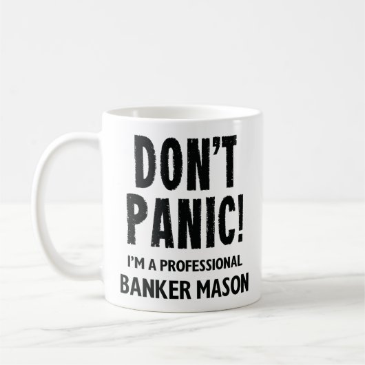 Banker Mason Coffee Tasse Geschenk (Links)