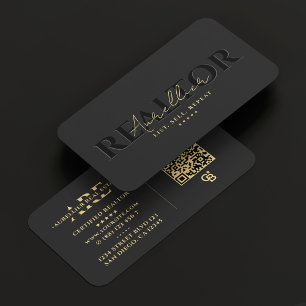 Banker Realtor Real Anwesen Hypothek Grau Moderne Visitenkarte