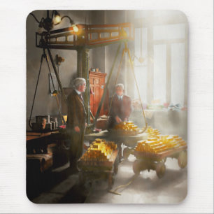 Banker - Sein Gewicht in Gold wert Mousepad
