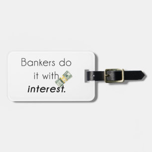Banker tun es! gepäckanhänger