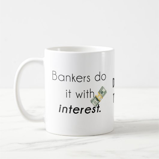 Banker tun es! kaffeetasse (Links)