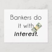 Banker tun es! postkarte (Vorderseite)