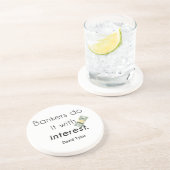 Banker tun es! sandstein untersetzer (Seite)