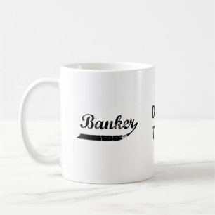 Banker-Typografie Kaffeetasse