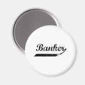 Banker-Typografie Magnet (Vorderseite/Rückseite)