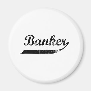 Banker-Typografie Magnet