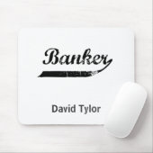 Banker-Typografie Mousepad (Mit Mouse)