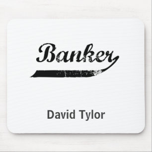 Banker-Typografie Mousepad
