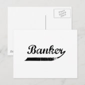 Banker-Typografie Postkarte (Vorne/Hinten)