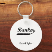 Banker-Typografie Schlüsselanhänger (Vorderseite)