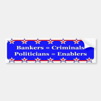 Banker-und Politiker-Autoaufkleber Autoaufkleber
