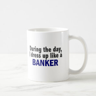 Banker während des Tages Kaffeetasse