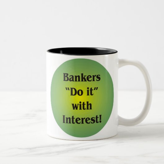 Banker Zweifarbige Tasse (Rechts)