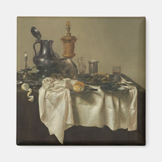 Bankett Piece with Dünnpie by Willem Claesz Heda Magnet (Vorne)