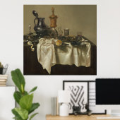 Bankett Piece with Dünnpie by Willem Claesz Heda Poster (Heimbüro)
