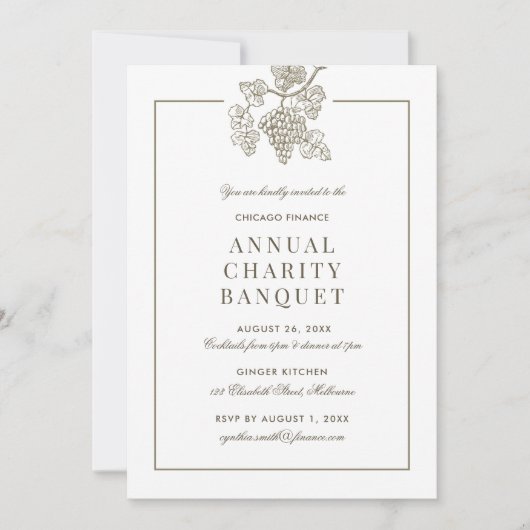 Bankette Einladung (Vorderseite)