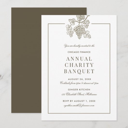 Bankette Einladung (Vorne/Hinten)