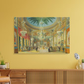 Bankettsaal, aus "Blick auf den Pavillon Royal" Leinwanddruck (Insitu (Wohnzimmer))