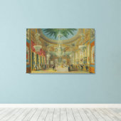Bankettsaal, aus "Blick auf den Pavillon Royal" Leinwanddruck (Insitu (Holzboden))
