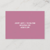 Bankettsaal Catering Visitenkarte (Rückseite)