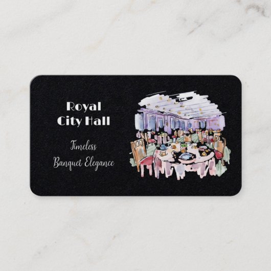 Bankettsaal Premium Business Card Visitenkarte (Vorderseite)