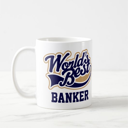 Bankgeschenk Welten Bester Banker Kaffeetasse (Links)